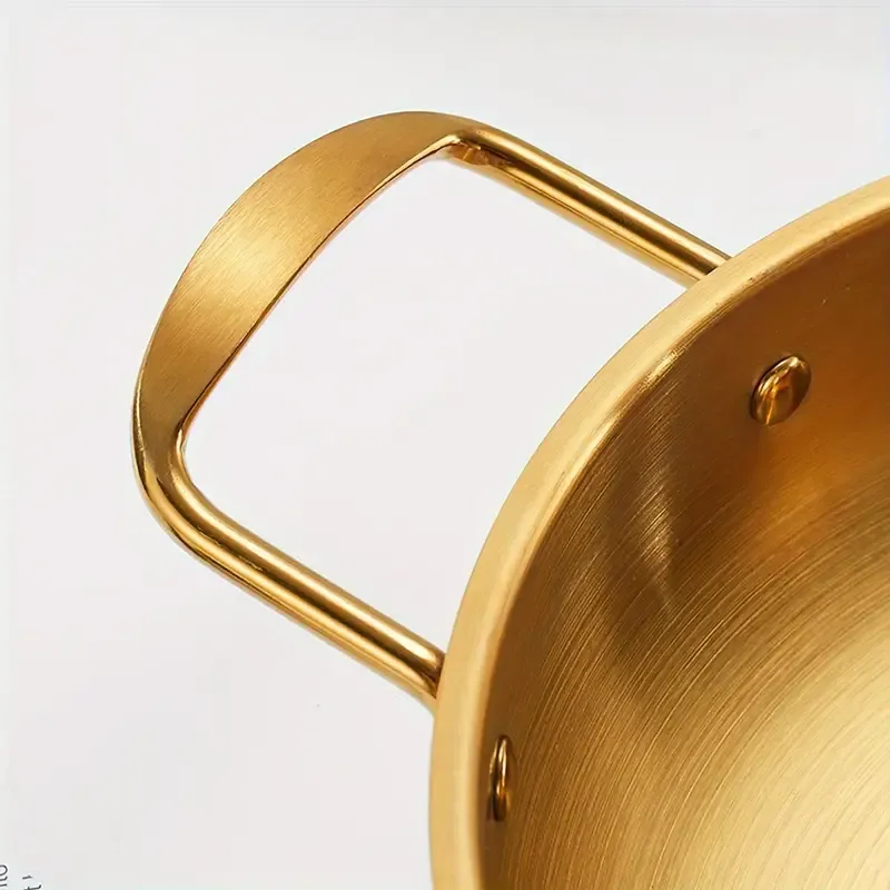 Premium Golden Stainless Steel Ramen Pot