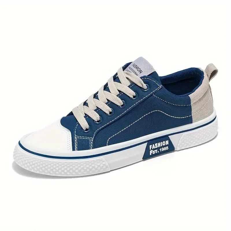 Men's Breathable Canvas Sneakers - Summer 2024 Collection, Casual & Stylish Skateboard Shoes with Soft Sole for Casual Attire