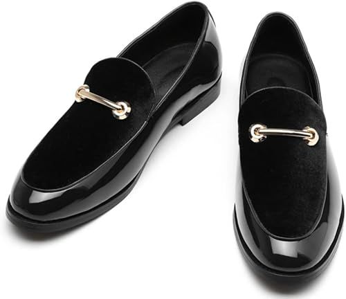 leather shoes suede patent leather casual shoes