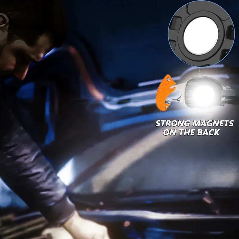 Powerful Beast™ Multifunction Keychain Flashlight