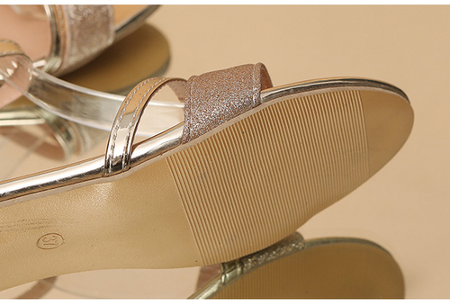 Sequined Fashion Heeled Sandals