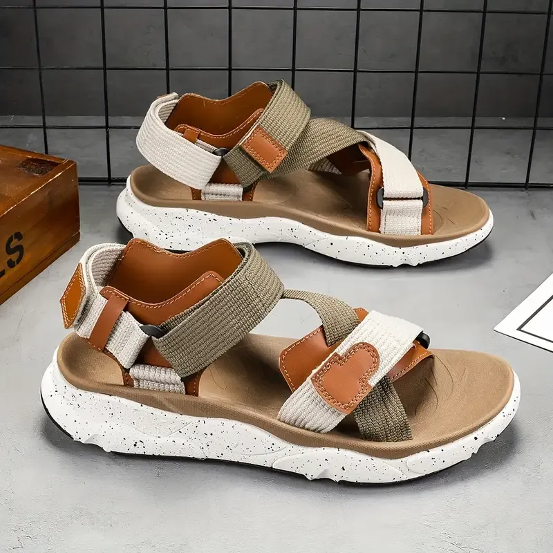 Stylish Men's Color Block Sandals