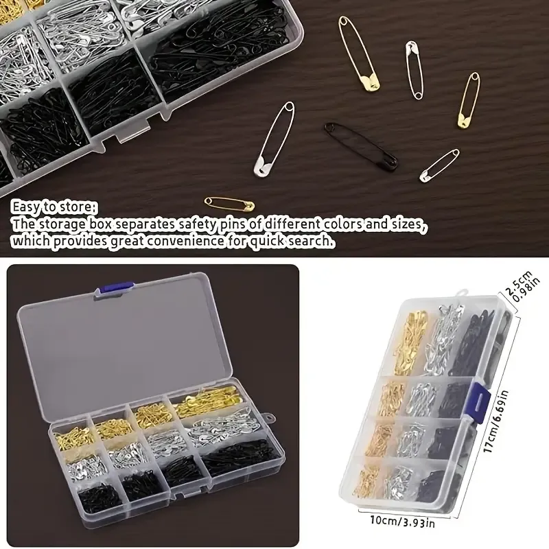 Heavy-Duty Safety Pins Set