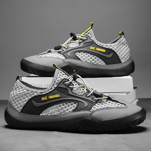 Hollowed-out summer men's shoes with large mesh sports shoes