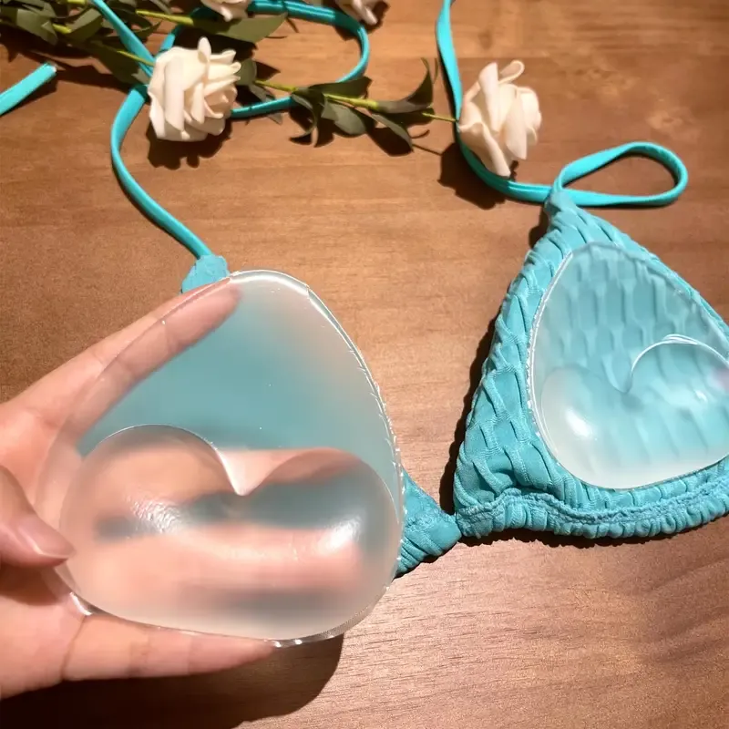 Silicone Thickened Breast Pad Invisible Insert Patch Bikini Strap Invisible Built-in Breast Pad Lingerie Enlargement Reusable Soft Breast Pad, Women's Lingerie and Lingerie Accessories
