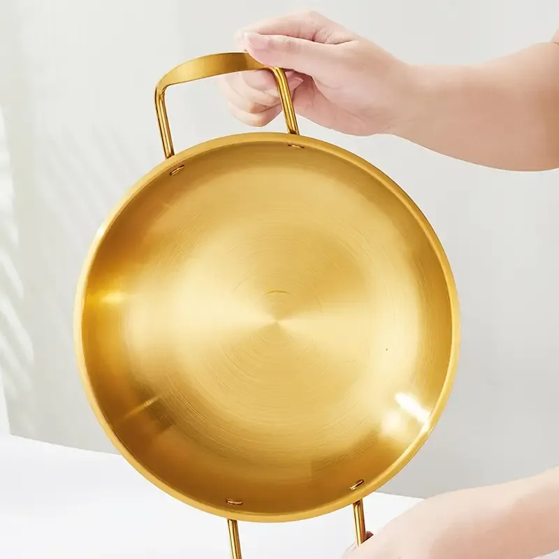 Premium Golden Stainless Steel Ramen Pot