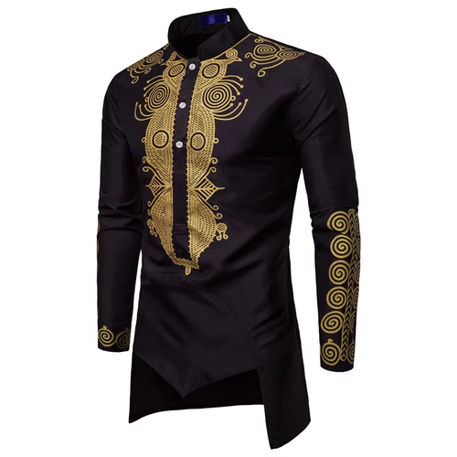 Men's Traditional African Dashiki Shirt Set
