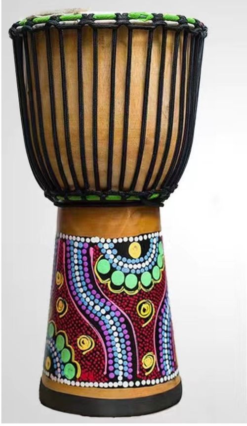 Brown Wood Handmade Djembe