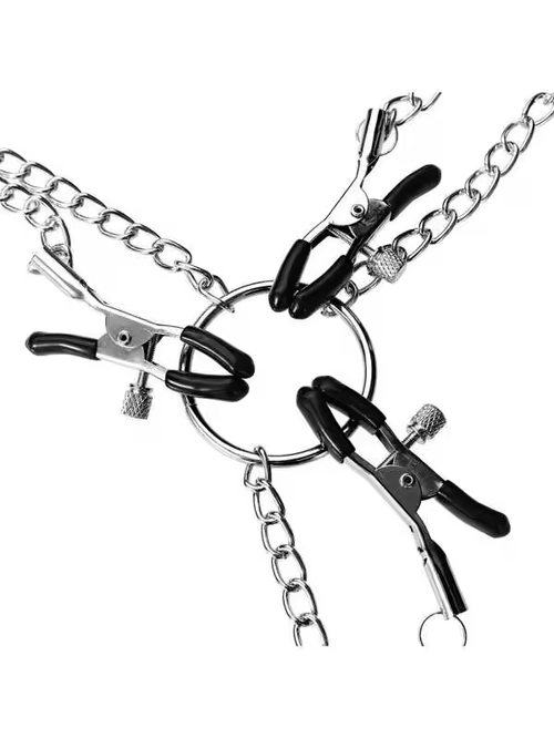 Nipple Clamps Nipple Clamps and Metal Chain Clit Clip,Erotic SM Sex Toys For Women and Men
