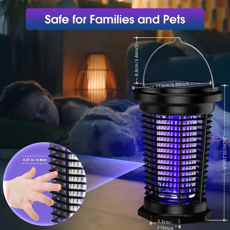 Solar Powered Mosquito Repellent Lamp
