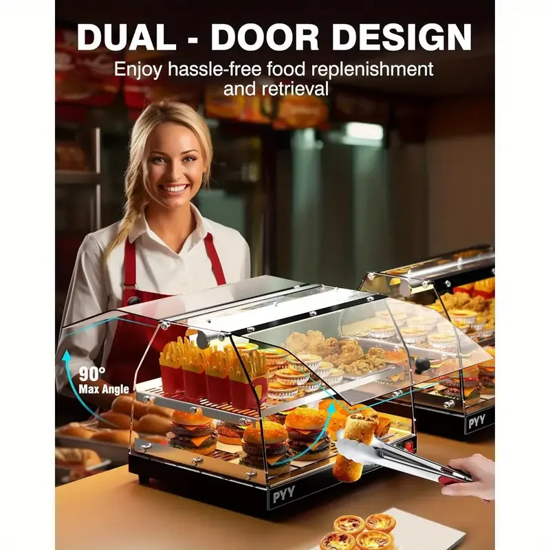 Commercial Countertop Pizza Warmer Display Case