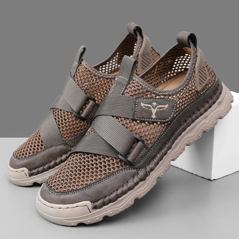 Best-selling beach shoes, flip-flops for men, hand-stitched men's shoes