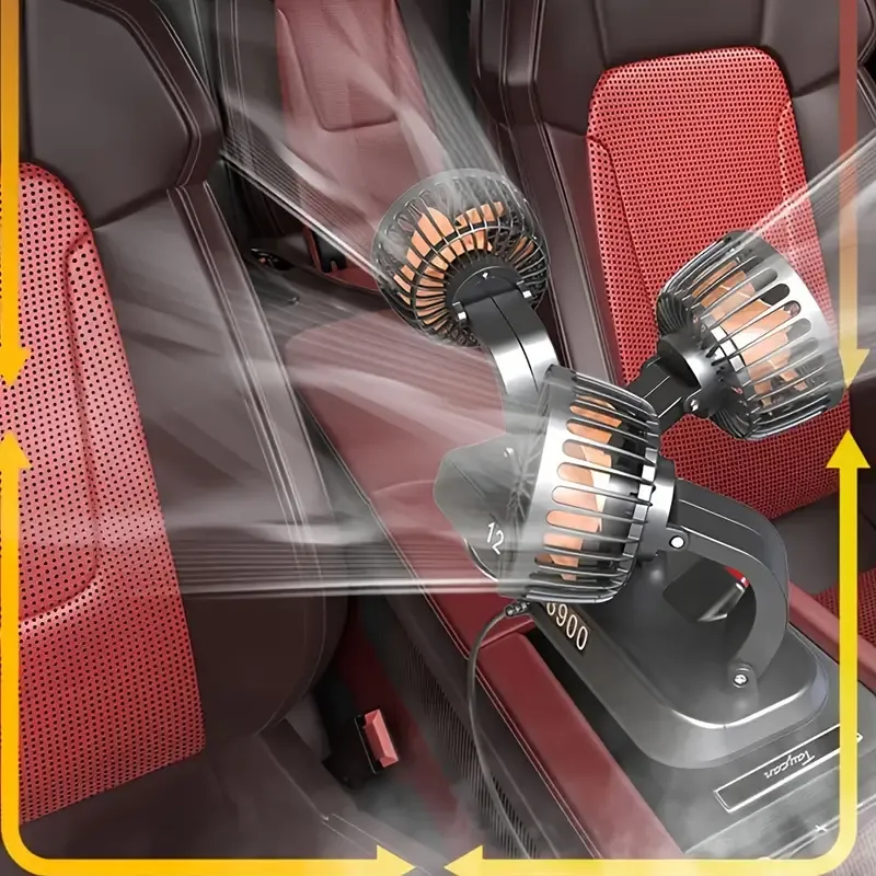 🔥🔥Hot Sale Promotion -5V Car Fan Three-Head USB Car Fan 3-Speed Adjustable For Car Cooler Fan Auto Accessories Fan-F4310