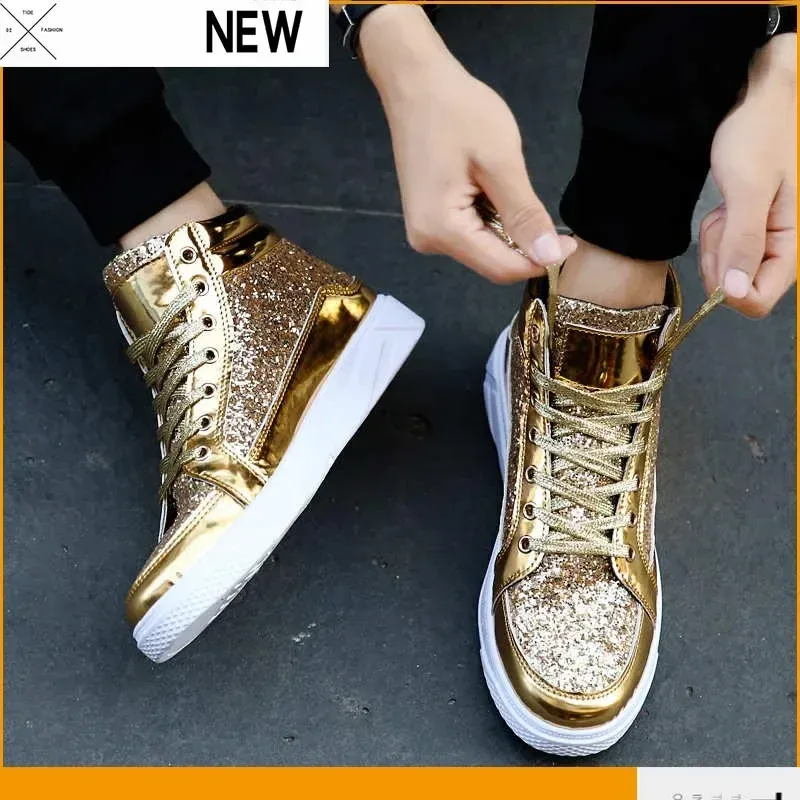 Glittery High Top Skate Shoes