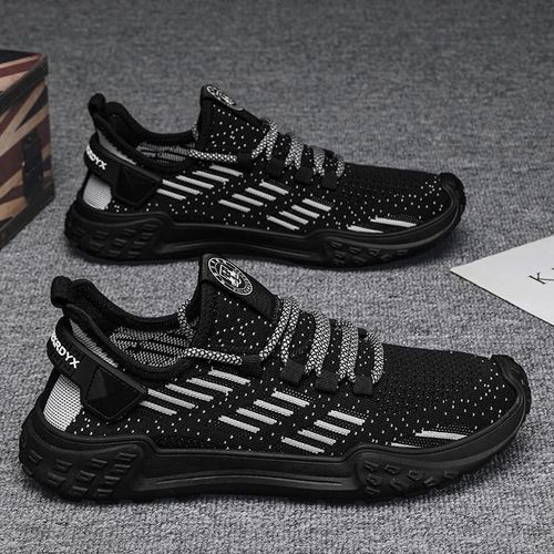 Deodorant Flyknit Mesh Men's Slip-On Casual Sneakers