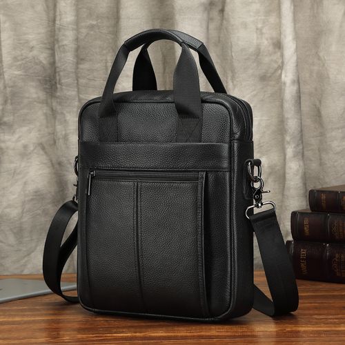 Elegant Men's Genuine Leather Laptop Bag