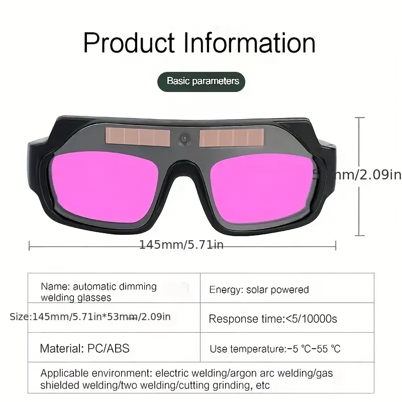 Auto Darkening Welding Glasses Pro