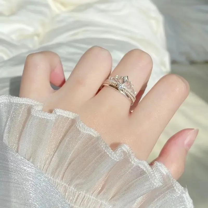 Radiant Princess Crown Ring