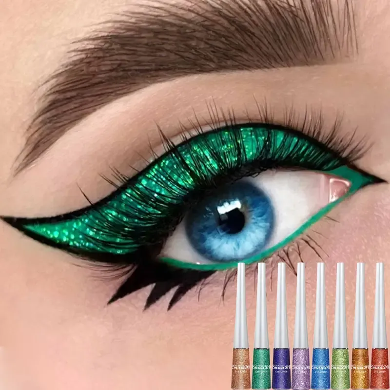 Blue Glitter Liquid Eyeliner Set