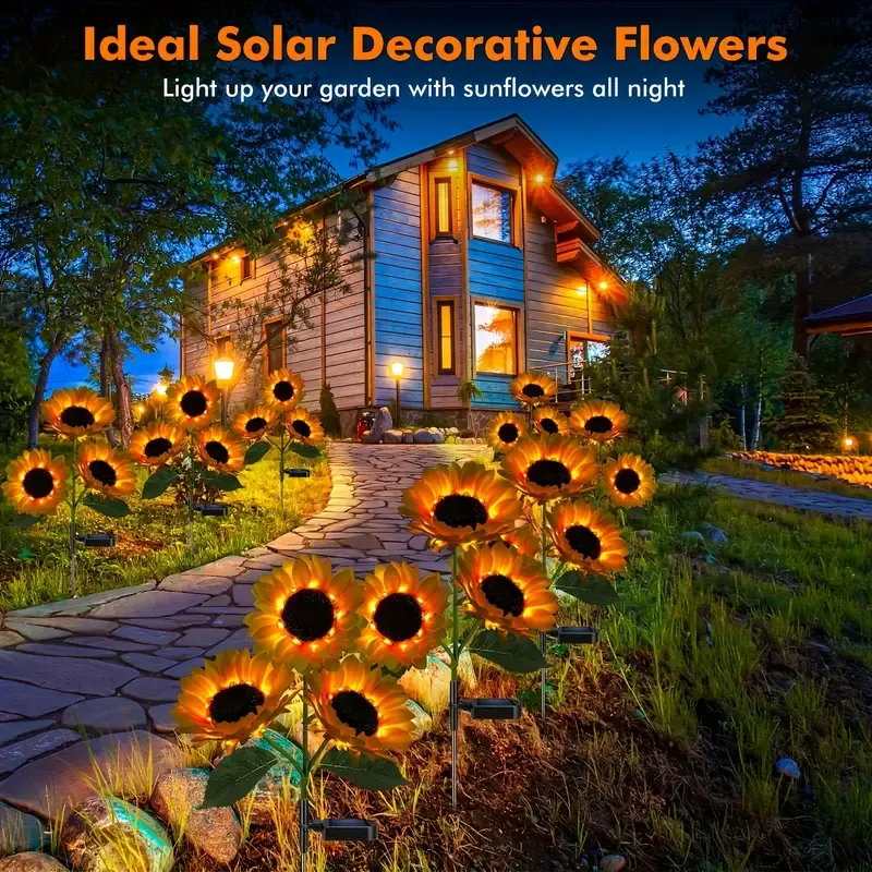 Sunflower Solar Lights