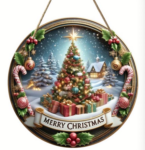 Christmas Blessings Aluminum Wall Art
