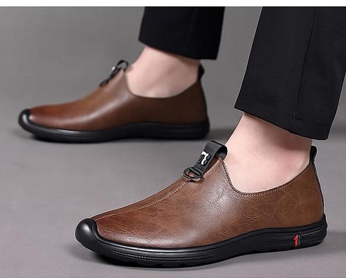 Casual leather shoes, anti-slip business leather shoes