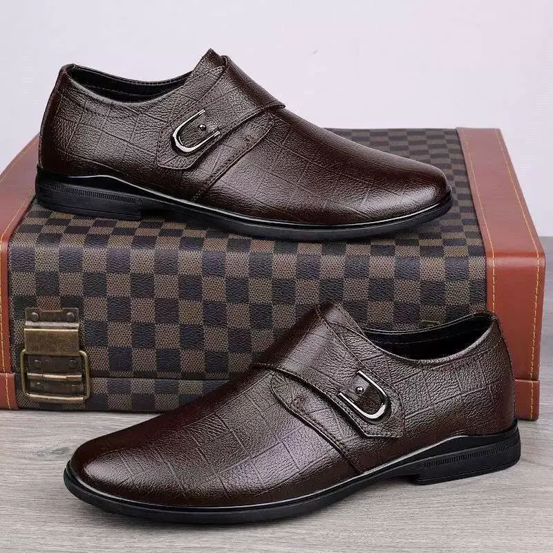 Spring and autumn men's new business casual formal leather shoes