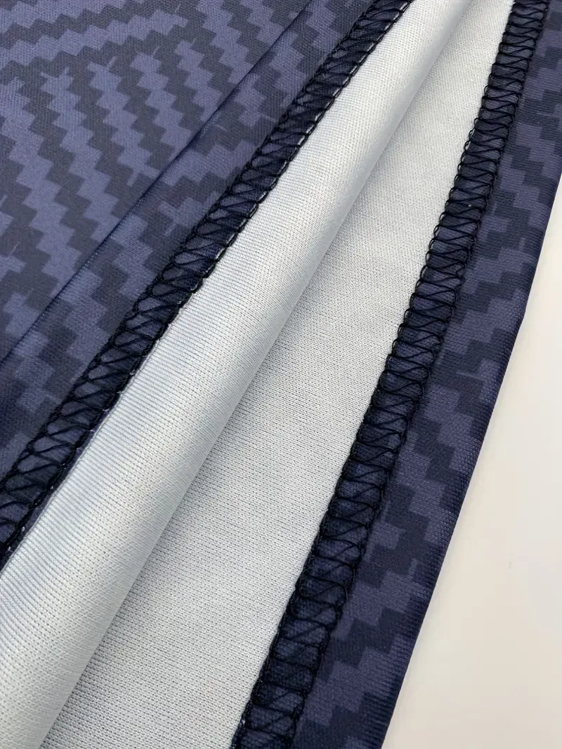 Men's V-Neck Herringbone Golf Shirt