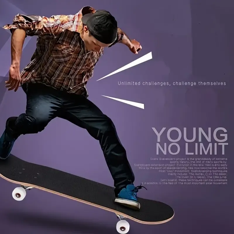 1pc Wooden Skateboard