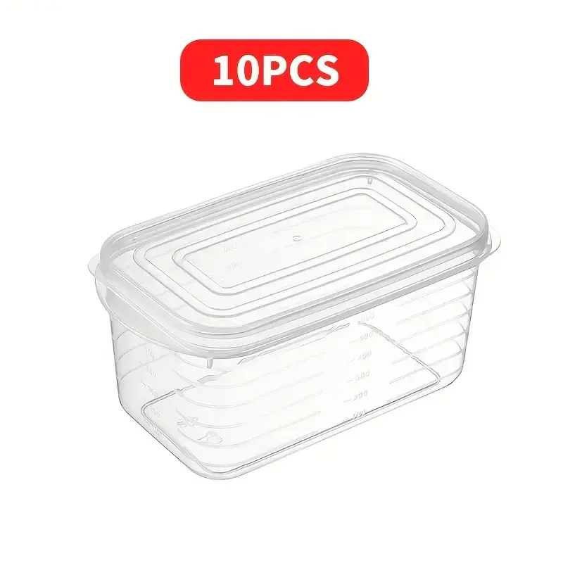 Clear Food Storage Containers with Scale Lines