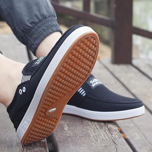 Slip On Casual Shoes For Men's Outdoor Activities, Non Slip Comfy Low Top Sneakers For Outdoor Walking Camping Park Workout, Spring And Summer