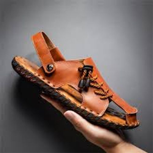 Summer handmade sandals for men outdoor casual beach shoes