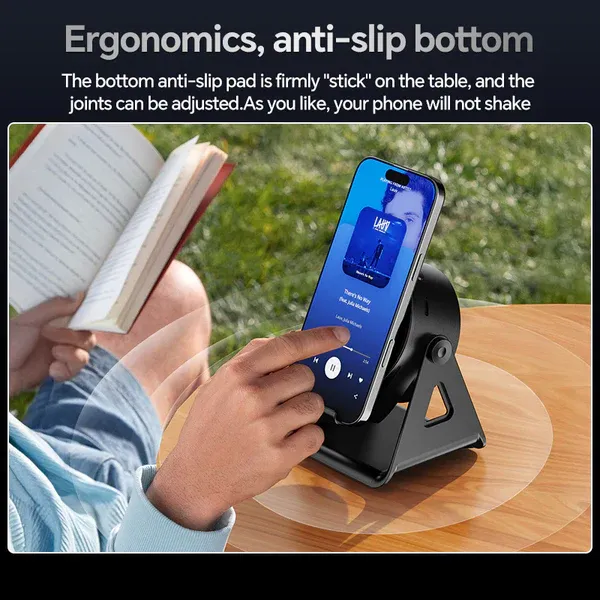 2025 New Color Light Sensor Bluetooth Speaker Desktop Phone Tablet Stand Mini Wireless Speaker