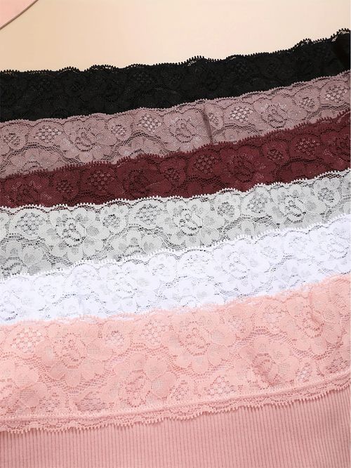 6pcs Women's underwear mid-rise briefs