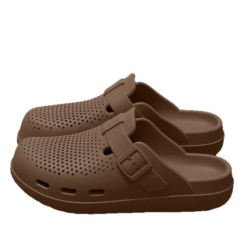 Breathable crocs for men, 2025 new summer wear, both for driving and fishing, anti-slip and anti-odor flip-flops for men
