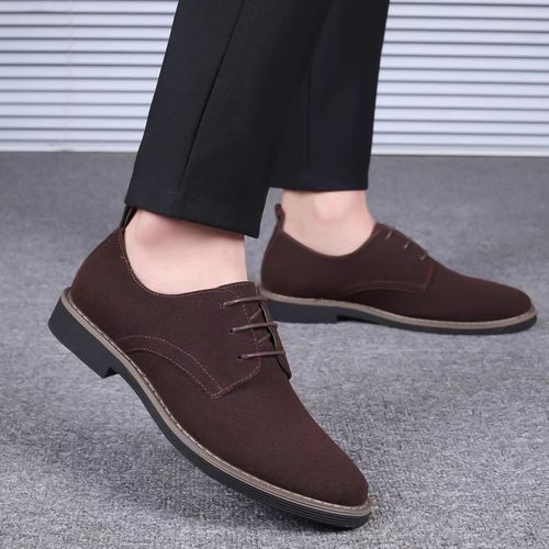 Men's British Style Oxford Shoes, Wear-resistant Non-Slip Dress Shoes For Wedding Business
