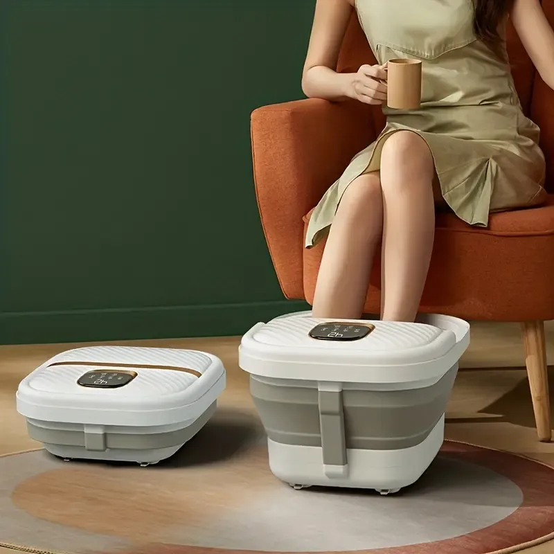 Foldable Portable Pedicure Foot Spa Bath Massager With Heat,
