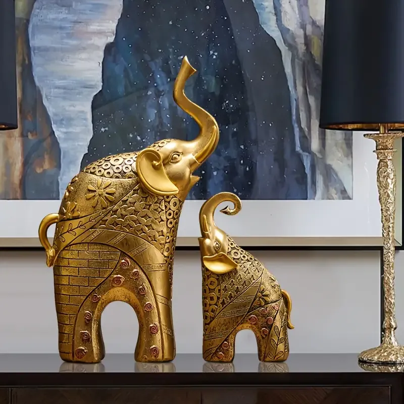 Luxury Home Decorations Elephant Pair