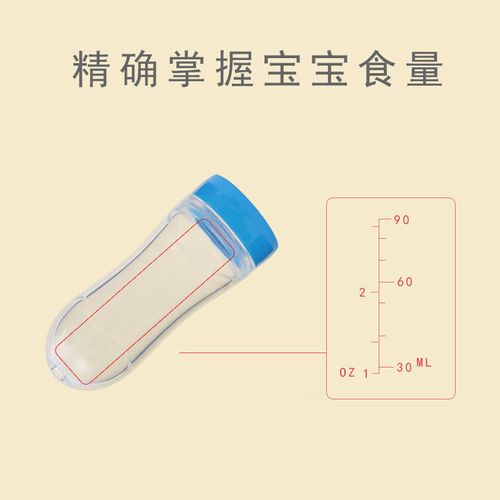 Food Feeder, Silicone Feeding Bottle With Spoon And Suction, 90ml Food Spoon Tableware, Multifunctional Feeding Tableware, Medicine And Food Processor