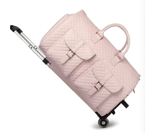 Chic Pink 2-in-1 Women's Travel Duffel
