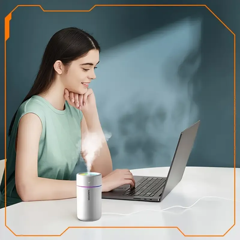 Portable Mini Humidifier - Cool Mist Aroma Diffuser For Car, Office, Bedroom, Travel, Back To School - Creative Gifts For Women