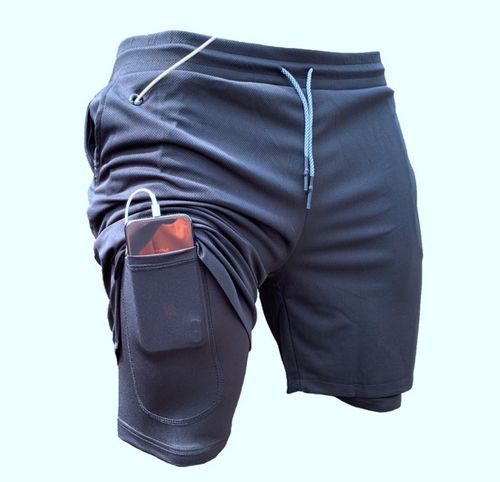 Men's Double Layer Stretch Shorts