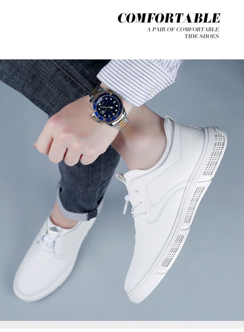 Casual leather shoes are comfortable and breathable. One can wear soft-soled leather shoes
