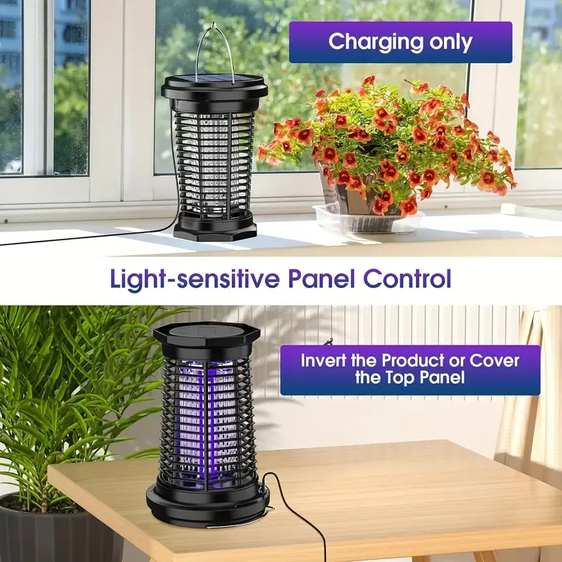 Solar Powered Mosquito Repellent Lamp
