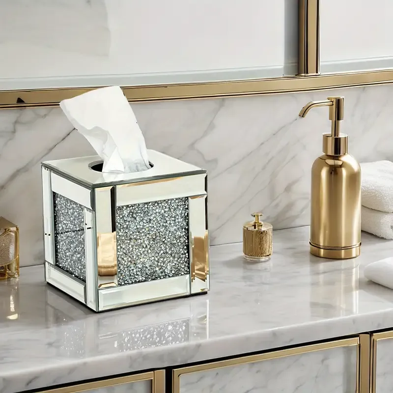 Luxury Mirrored Tissue Box