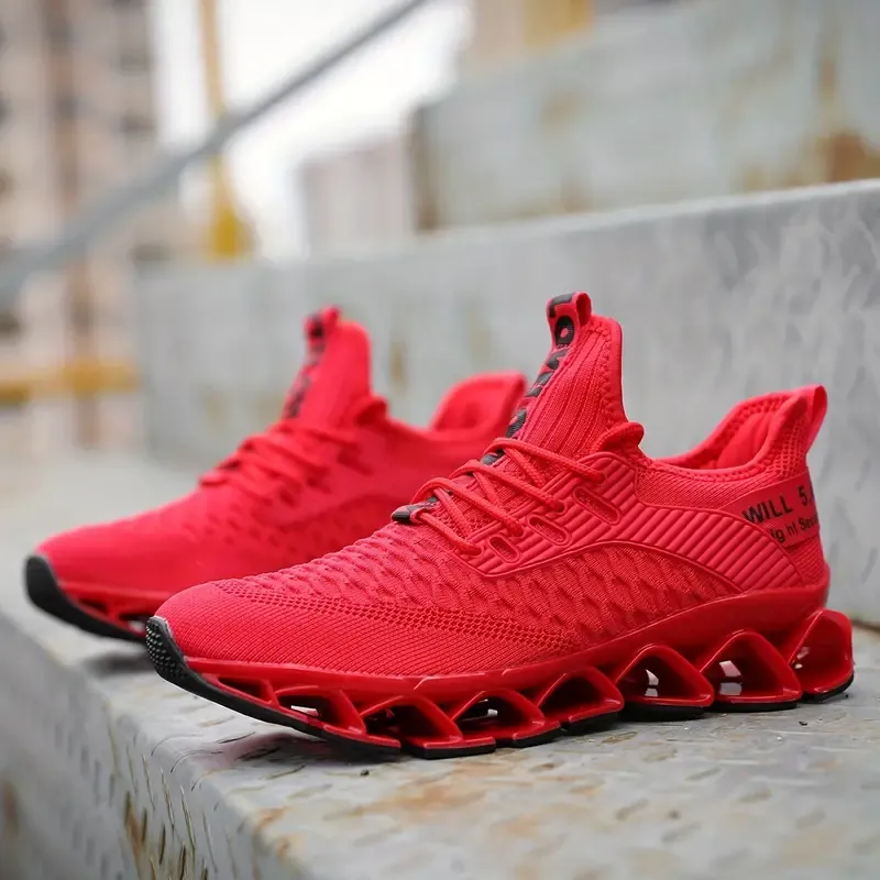 Mens Geometric Blade Sneakers
