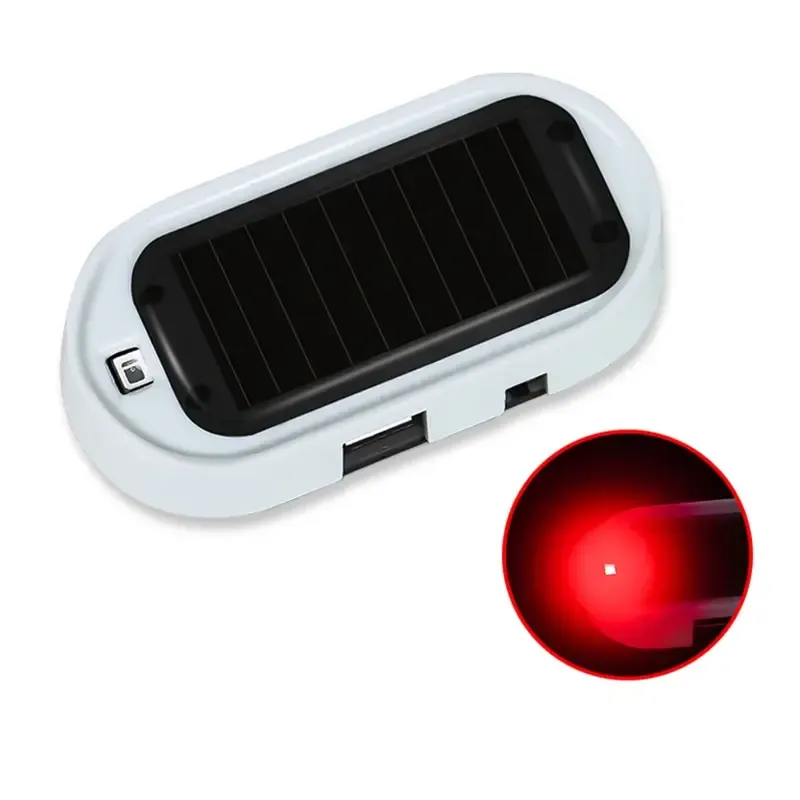 Solar-Powered LED Flashing Warning Lights
