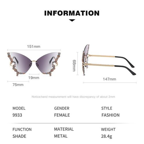🔥BIG SALE 50%🔥Sunglasses Ladies Shades Purple Sunglasses for Women Bling Sun Glasses
