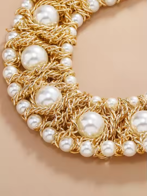 Ethnic Gold-Plated Alloy Necklace