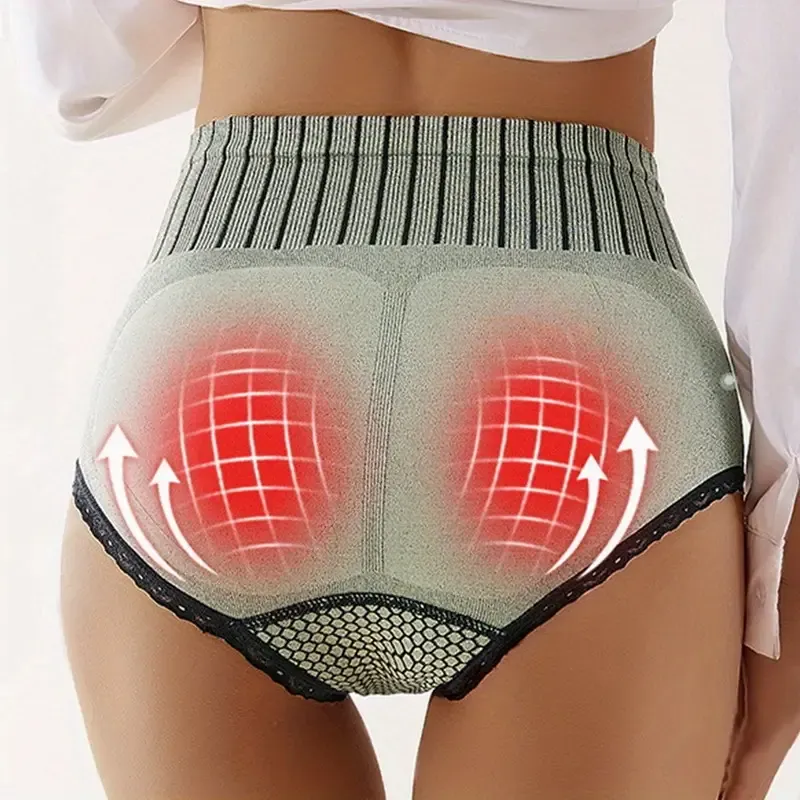 3PCS Women High Waist Panties, Breathable Body Shaper, Tummy Control Underwear Butt Lifter Panties Shaperwear
